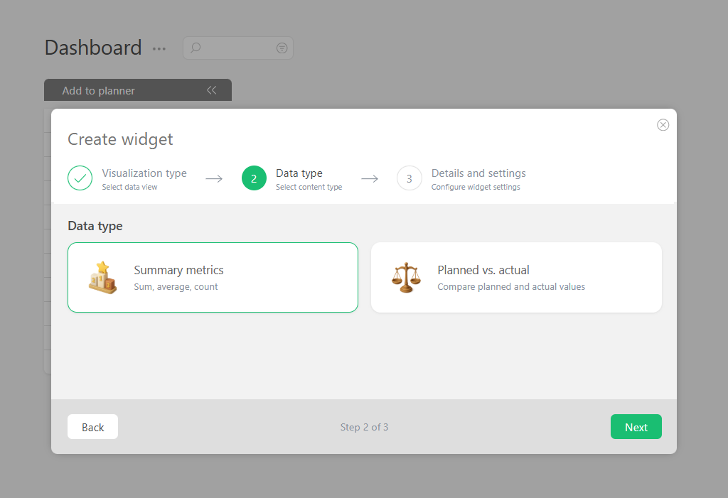 Choosing Data Type