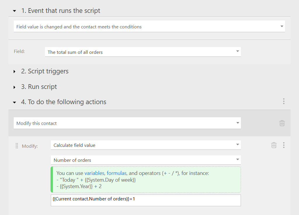 Second Scenario for Autofill Fields | Planfix Second Scenario for Autofill Fields