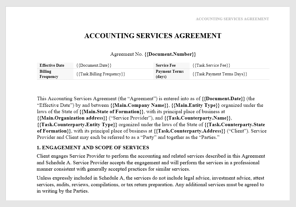 Upload Document Template in Planfix