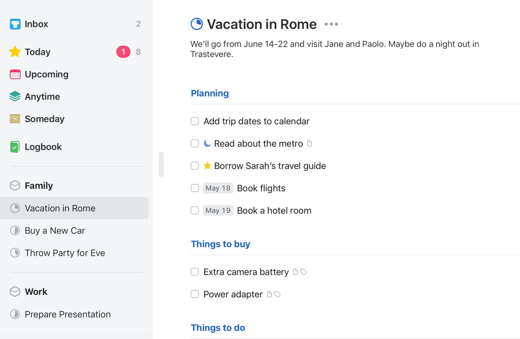 Task Planning and Deadline Tracking | Things 3 Task Planning and Deadline Tracking in Things 3