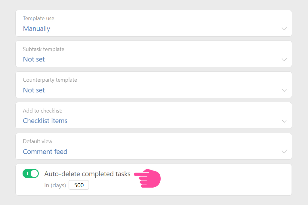 Task template | Planfix Task template in Planfix