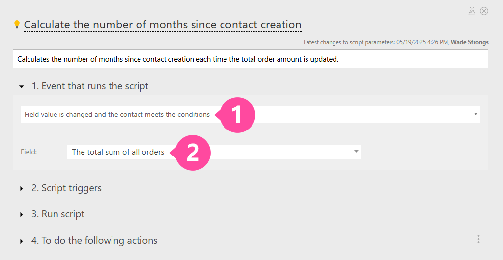 Linking Scenario Triggering to an Event | Planfix Linking Scenario Triggering to an Event in Planfix