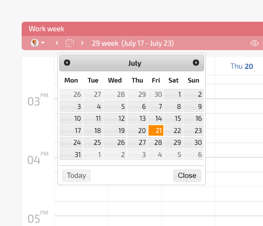 Horario por horas Planfix CRM and Project Management System