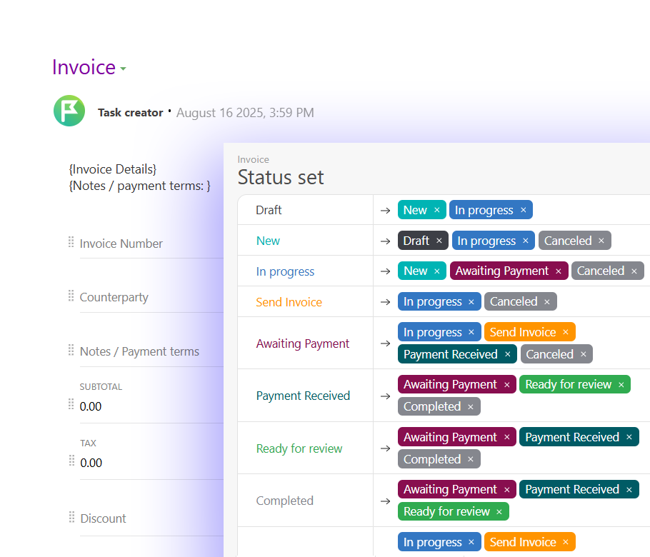 Build Custom Workflows with Objects Planfix CRM and Project Management System