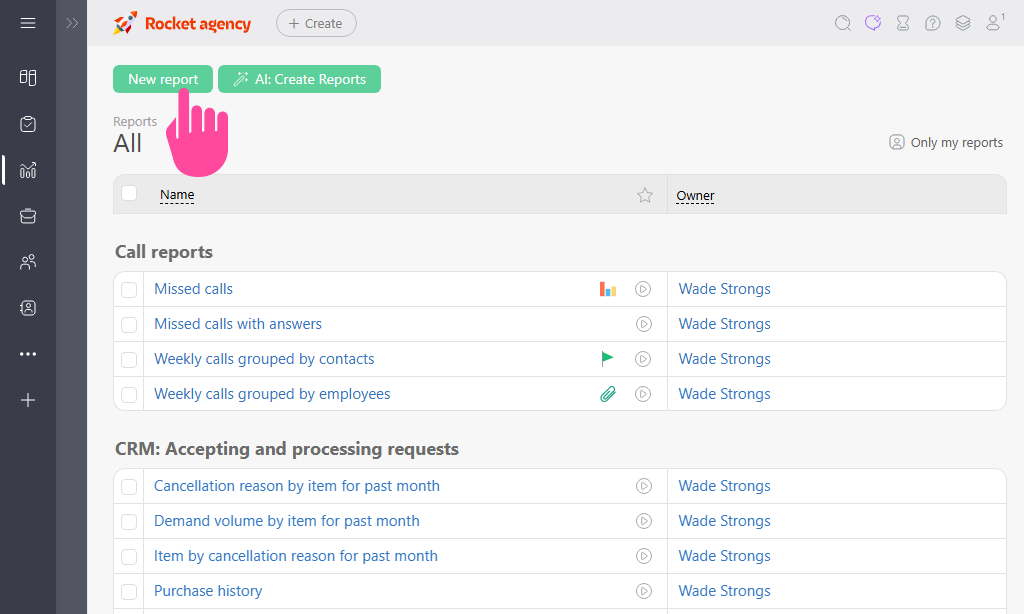 Adding Report Columns in Planfix Analytics | Planfix Adding Report Columns in Planfix Analytics