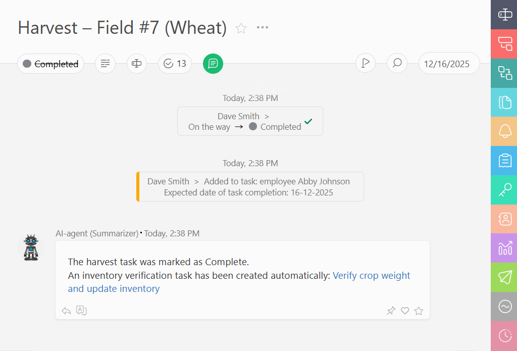 Automatically trigger | Planfix Automatically trigger in Planfix