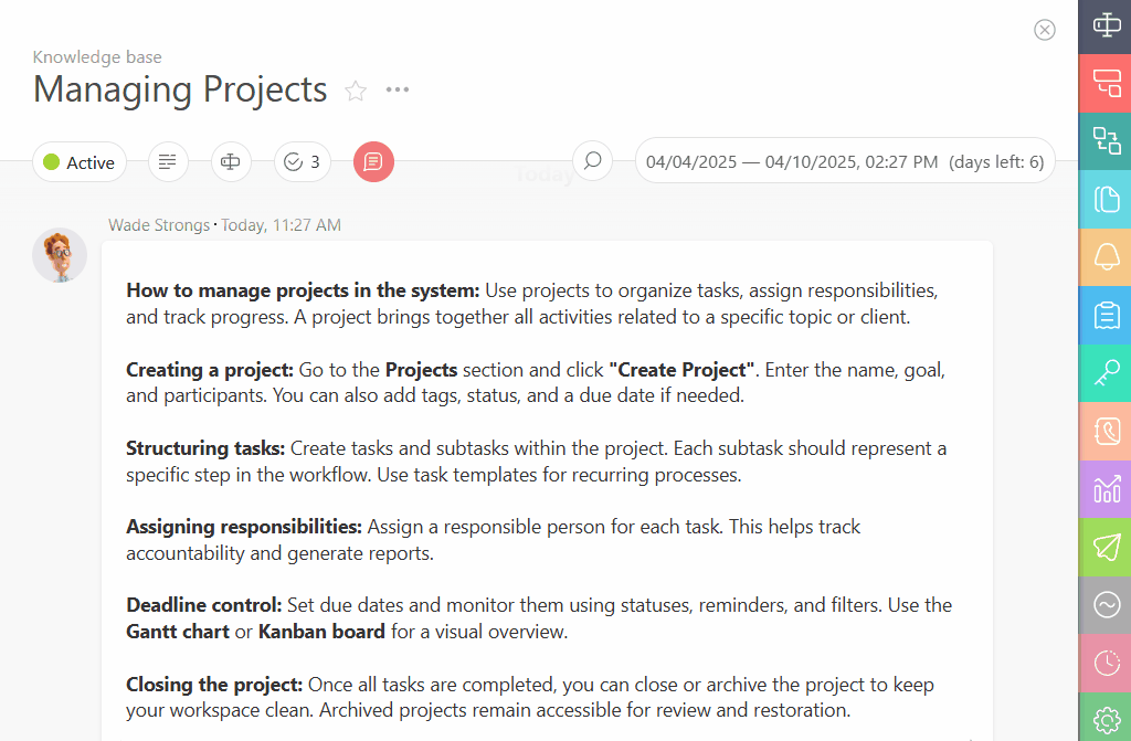 How to Create Tree Structure in the Knowledge Base | Planfix Creating a Tree Structure in the Knowledge Base in Planfix