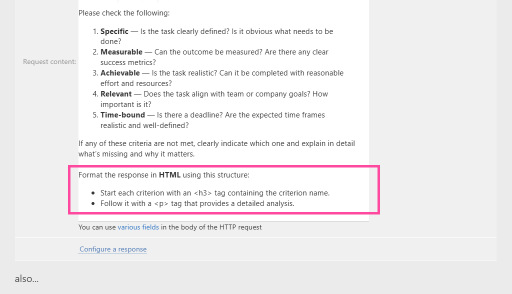 Formatting Your Answer in HTML Format | Planfix Formatting Your Answer in HTML Format