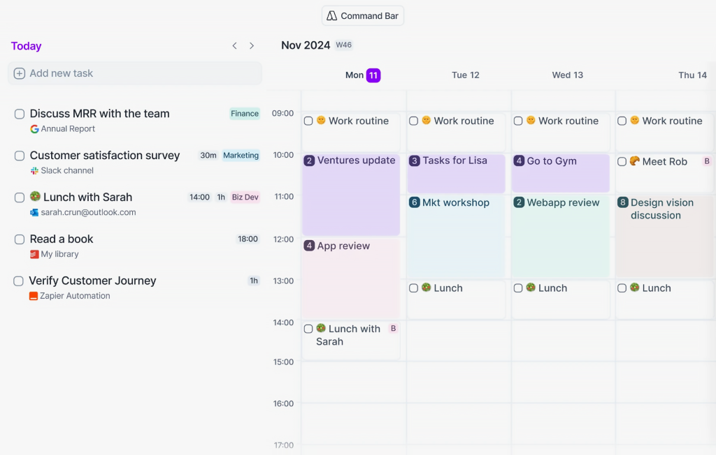 Calendar | Akiflow Calendar in Akiflow