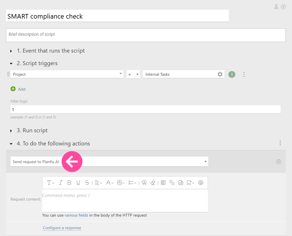 Setting Up Task Checks for Compliance with SMART Principles | Planfix Setting Up Task Checks for Compliance with SMART Principles