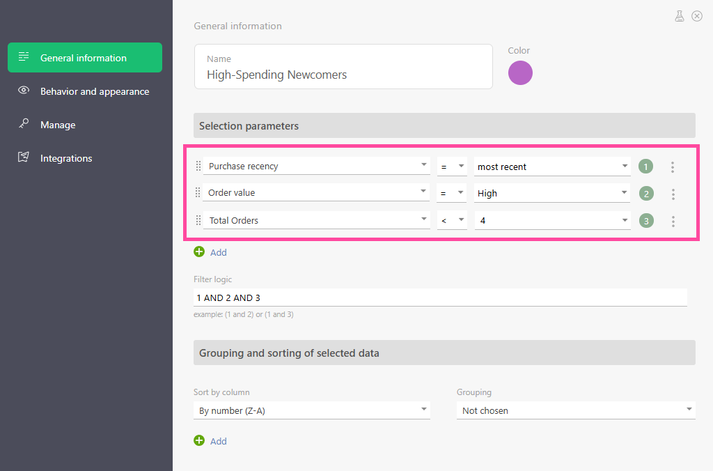 Setting Conditions for Identifying Valuable New Customers | Planfix Setting Conditions for Identifying Valuable New Customers