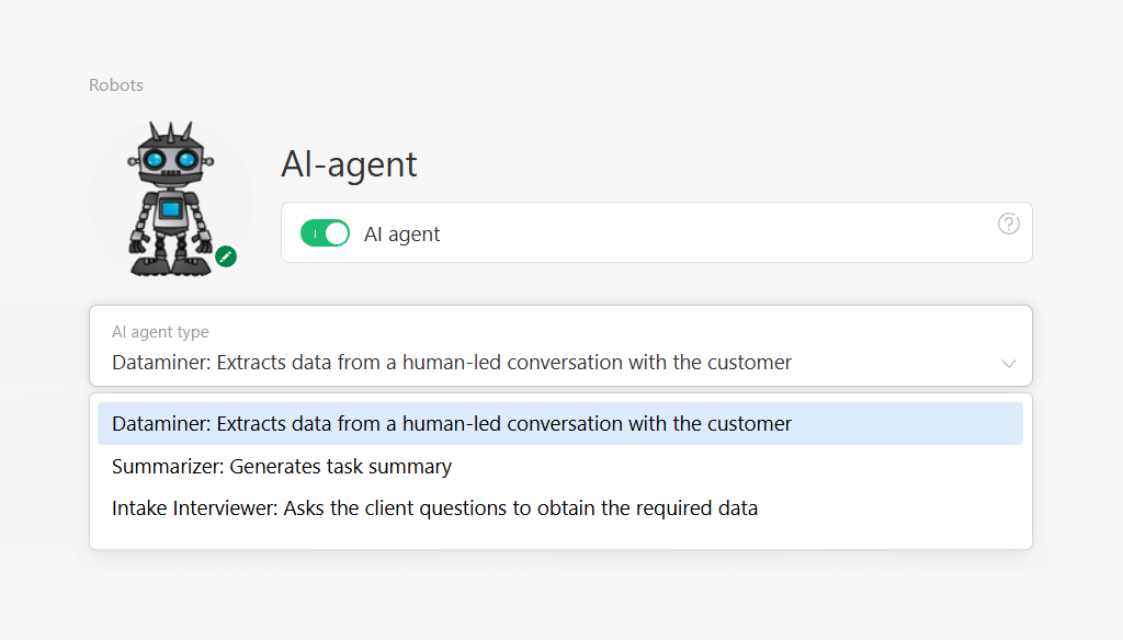 Activation of AI Agents | Planfix Activation of AI Agents in Planfix