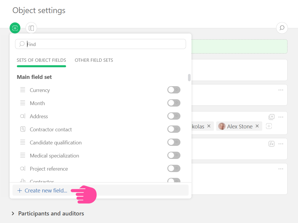 Workflow Field Configuration in Planfix CRM | Planfix Workflow Field Configuration in Planfix CRM