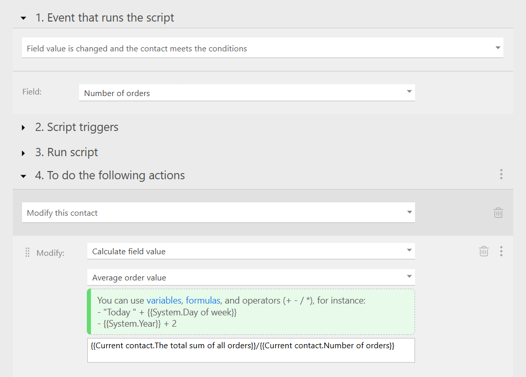 Third Scenario for Autofill Fields | Planfix Third Scenario for Autofill Fields