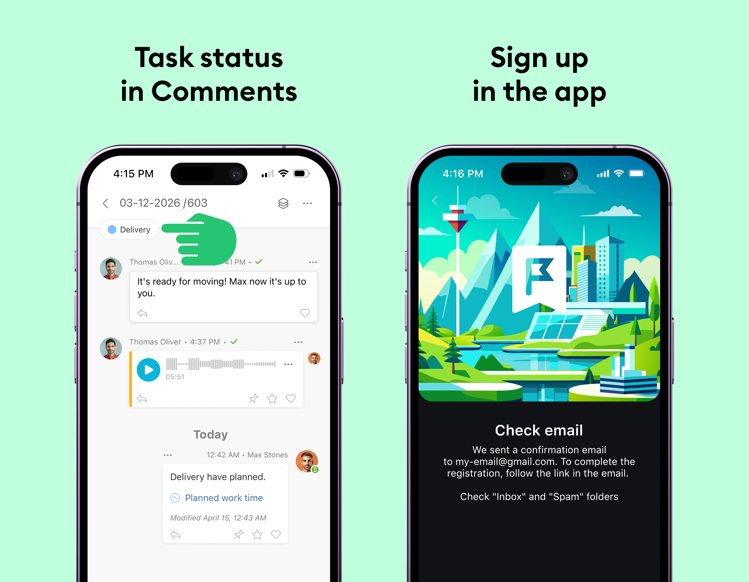New app features in Planfix 