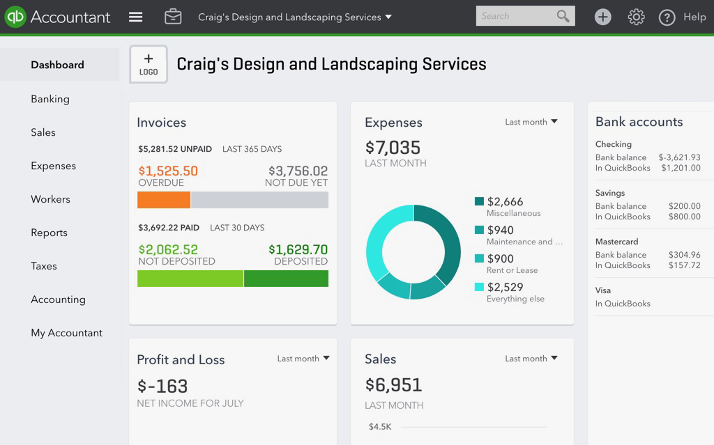 Accounting and Financial Overview | QuickBooks Accounting and Financial Overview in QuickBooks